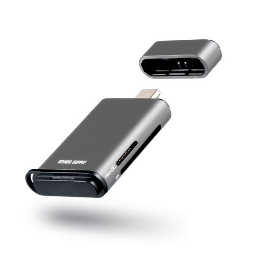 USB-C J[h[_[ UHS-II Ή SD microSDJ[h F RpNg USB3.0 USB 5Gbps Type-C ] SDXC/SDHC K^bN 400-ADR337GM