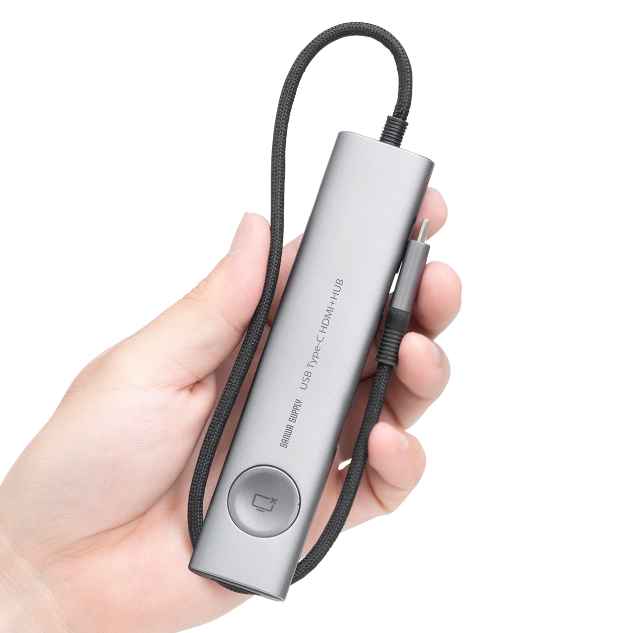 hbLOXe[V USB Type-C ON/OFFXCb`t HDMI 4K/60Hz USB PD100WΉ USB 5Gbps J[h[_[ P[ǔ^ oC ^ 400-HUBCP31GM