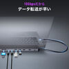hbLOXe[V HDMI2 4K 2ʏo͑Ή USB-Cڑ USB PD100WΉ 11in1 Win/MacΉ P[ǔ^ RpNgTCY 400-VGA024