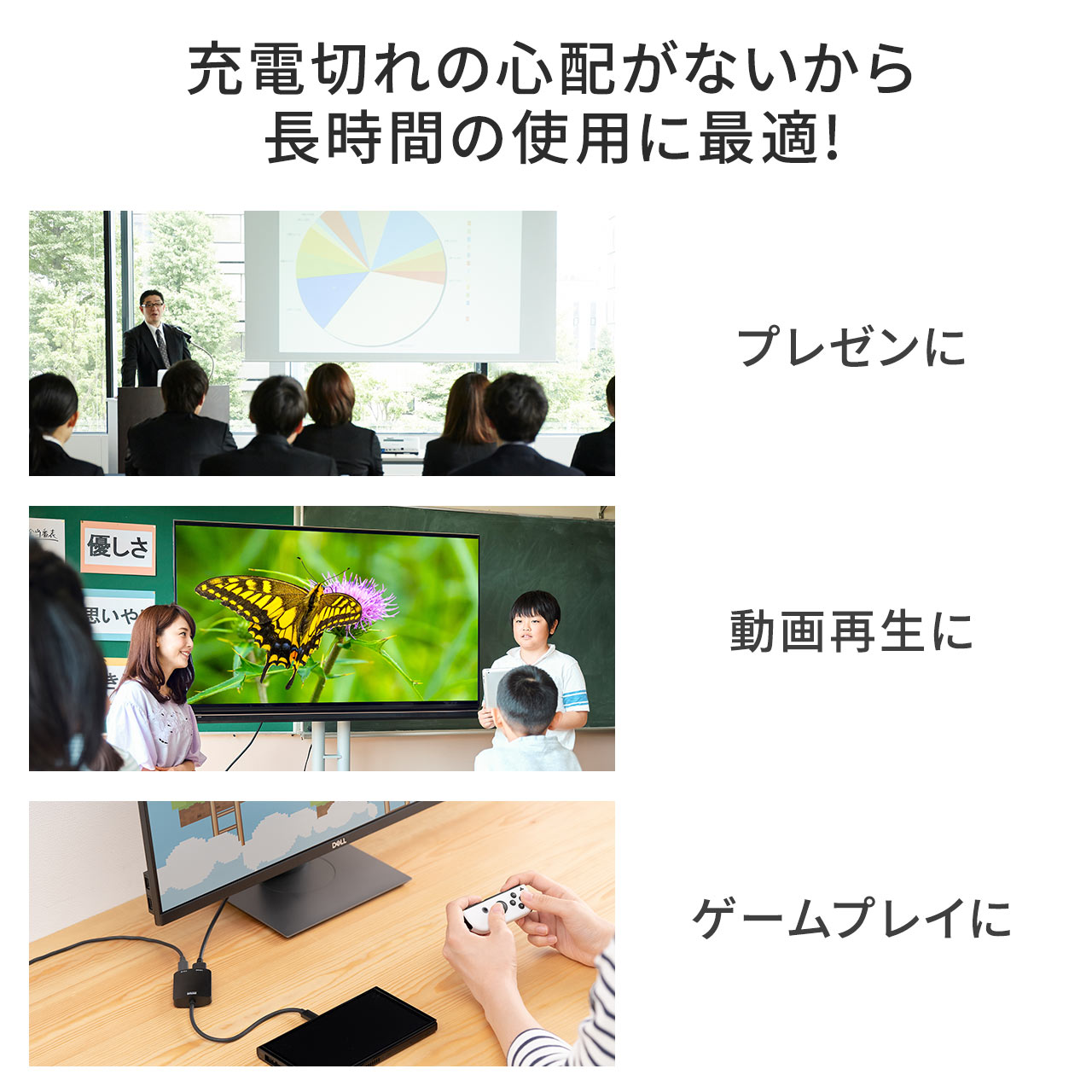 USB Type C-HDMIϊA_v^ 4K/60Hz HDRΉ PD100W P[u20cm iPad Pro Air Nintendo Switch L@ELfΉ ubN 500-KC038