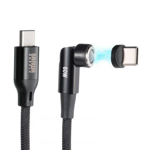USB Type-CP[u USB PD60W SΉ 540]RlN^ }OlbgRlN^ USB2.0 ubN 2m KU-CCP60MG20BK